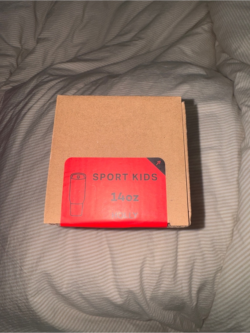 HydroJug Sport Kids 14oz Red and Brown Box